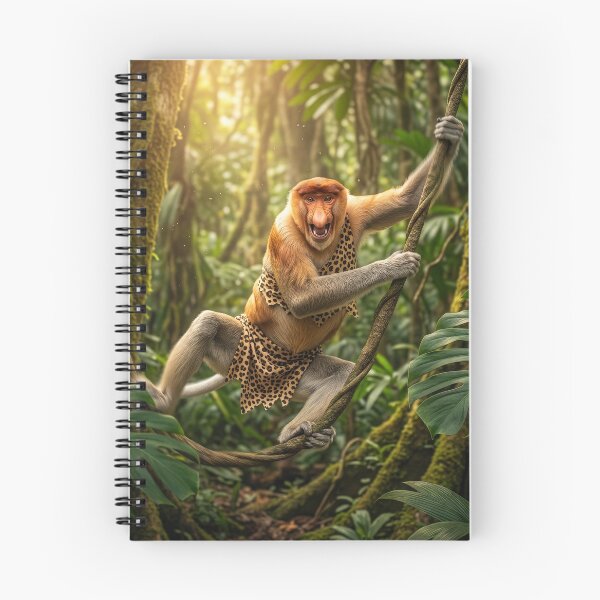 Item preview, Proboscis Monkey Swings from Vine to Vine designed and sold by Tridentulus.