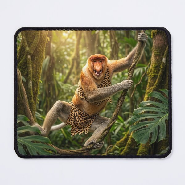 Item preview, Proboscis Monkey Swings from Vine to Vine designed and sold by Tridentulus.