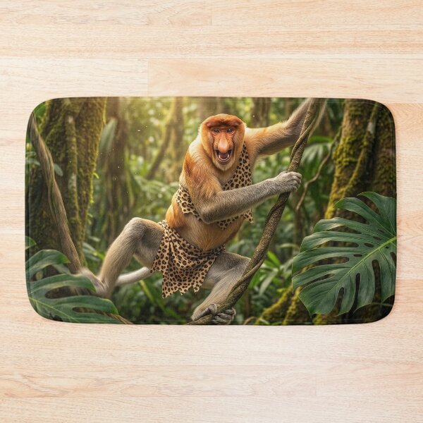 Item preview, Proboscis Monkey Swings from Vine to Vine designed and sold by Tridentulus.