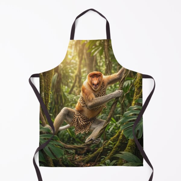 Item preview, Proboscis Monkey Swings from Vine to Vine designed and sold by Tridentulus.
