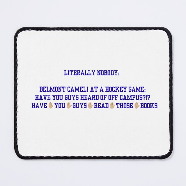 Item preview, Belmont Cameli at a Hockey Game designed and sold by Marianna's Meraki.