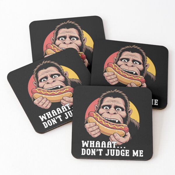 Item preview, Whaaat Don't Judge Me Funny Hot Dog Lover Gift BBQ Food designed and sold by Say It With Ink.