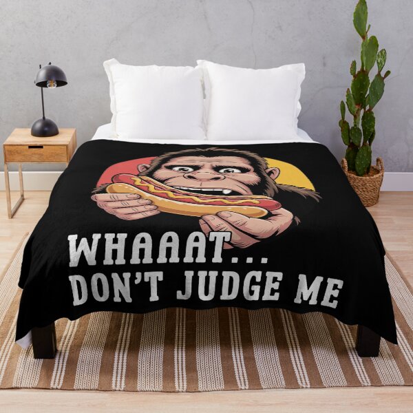 Item preview, Whaaat Don't Judge Me Funny Hot Dog Lover Gift BBQ Food designed and sold by Say It With Ink.