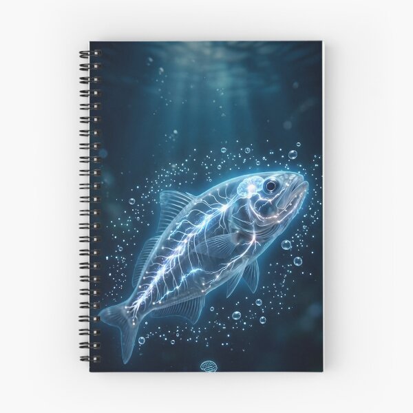 Item preview, Biopunk Deep Sea Fish - Glowing Neural Network designed and sold by KnzSHOPPING.