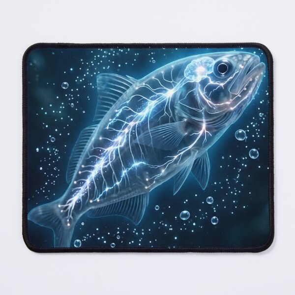 Item preview, Biopunk Deep Sea Fish - Glowing Neural Network designed and sold by KnzSHOPPING.