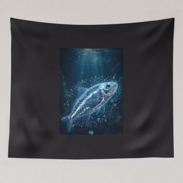 Item preview, Biopunk Deep Sea Fish - Glowing Neural Network designed and sold by KnzSHOPPING.