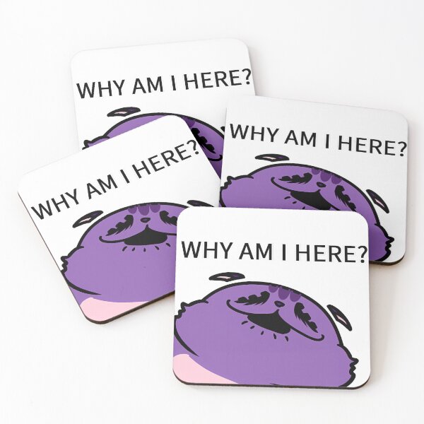 Item preview, Why Am I Here Funny Exhausted Cat Meme designed and sold by kidgenerationtk.