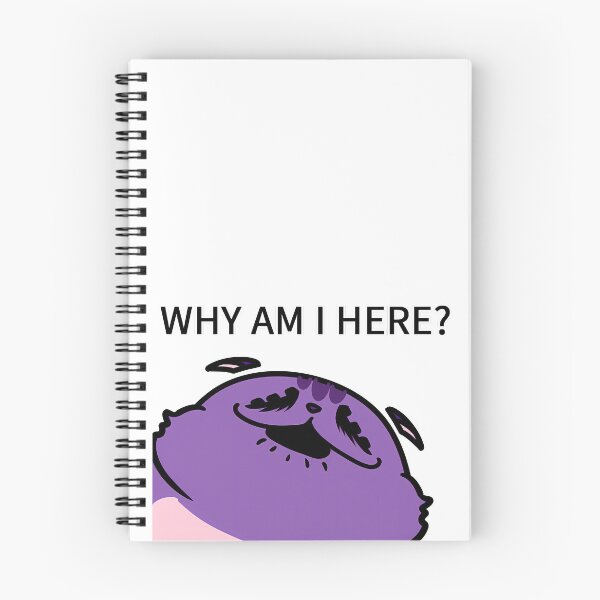 Item preview, Why Am I Here Funny Exhausted Cat Meme designed and sold by kidgenerationtk.