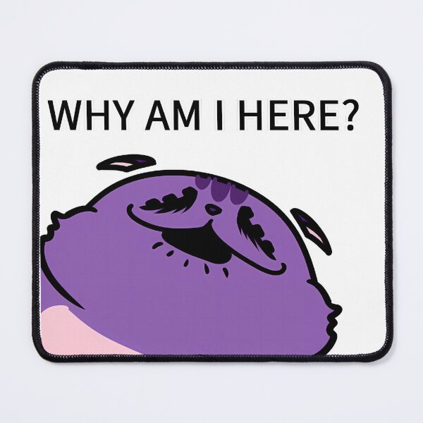 Item preview, Why Am I Here Funny Exhausted Cat Meme designed and sold by kidgenerationtk.