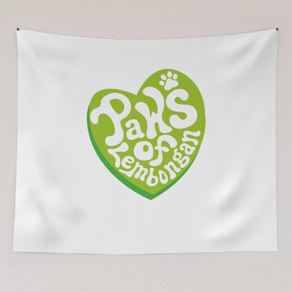 Item preview, PAWS of Lembongan - Animal Rescue Heart Tee - green designed and sold by maroosh2026.