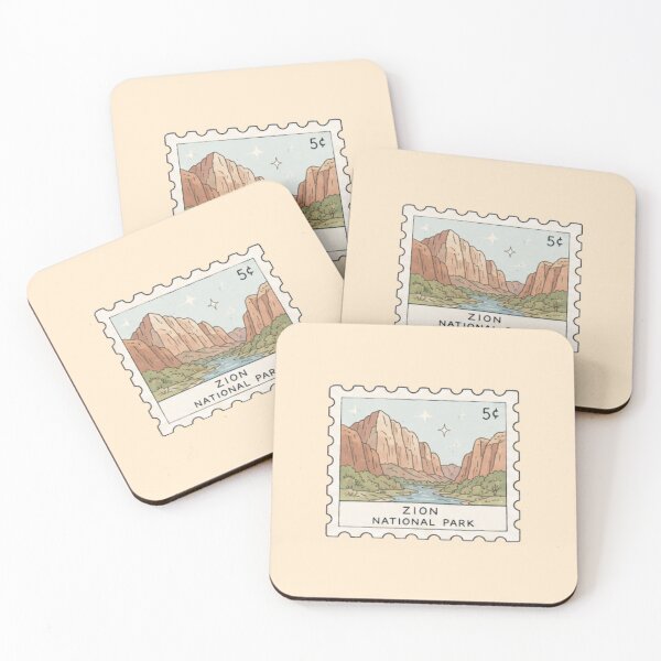 Item preview, Zion National Park Stamp designed and sold by Aquabat25.