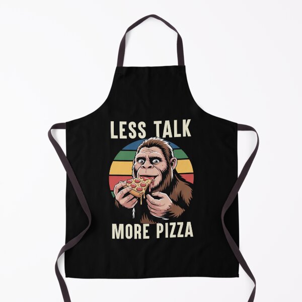 Item preview, Less Talk More Pizza Funny Pizza Lover Gift Bigfoot Pizza designed and sold by Say It With Ink.