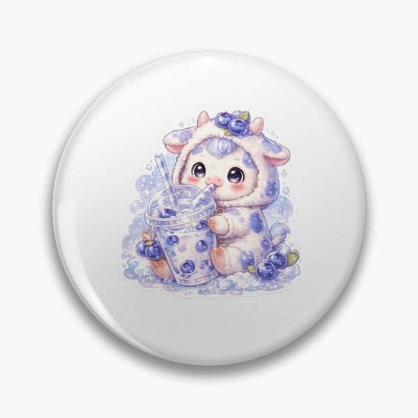 Item preview, Blueberry Milk Cow Sticker designed and sold by blossomfun.