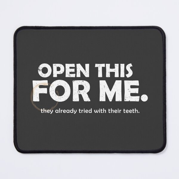 Item preview, Copy of Open This For Me Funny Daycare Teacher Design Black Version designed and sold by The Sticky Clipboard.