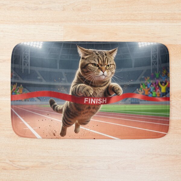Item preview, Tabby Cat Wins the Race designed and sold by Tridentulus.