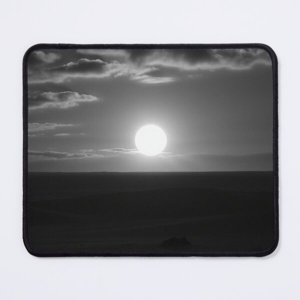 Item preview, Dramatic Black and White Desert Sunset Over Sand Dunes designed and sold by EllDAV777.