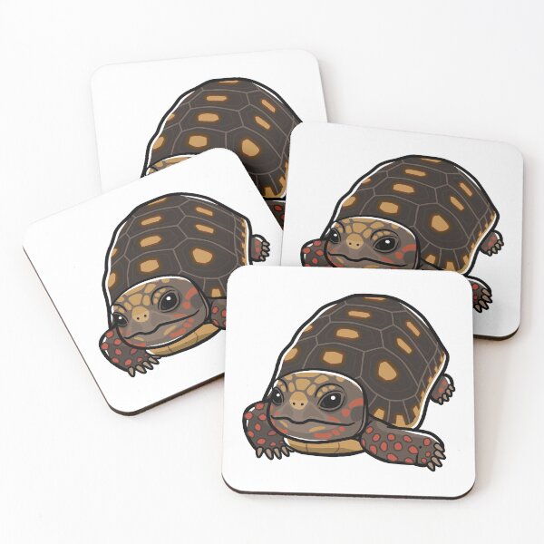 Item preview, Red-footed Tortoise Japanese Pop Art designed and sold by Rie-TortoTurtle.