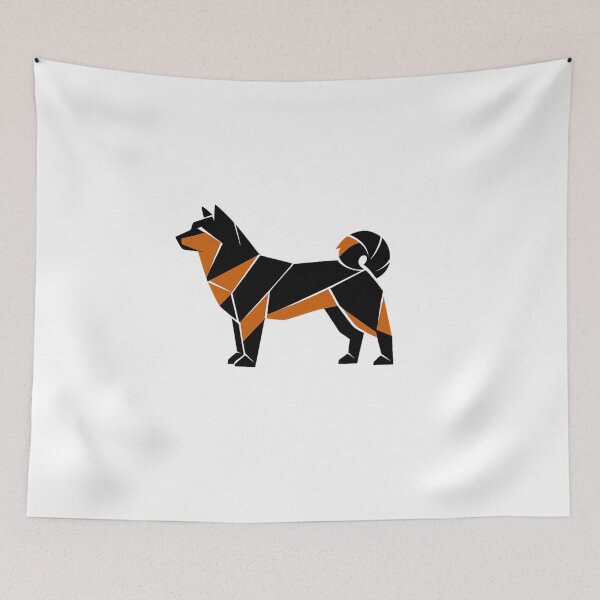 Item preview, Minimalist Geometric Shiba Inu Art designed and sold by tineldesign.
