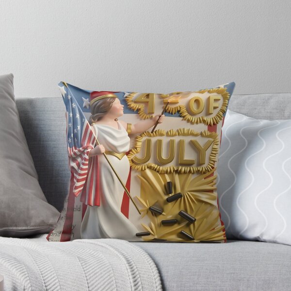 Item preview, Vintage 4th of July Greeting  designed and sold by Vicky Brago-Mitchell®.