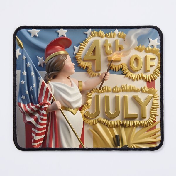 Item preview, Vintage 4th of July Greeting  designed and sold by Vicky Brago-Mitchell®.