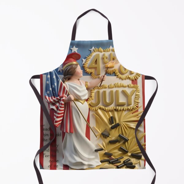 Item preview, Vintage 4th of July Greeting  designed and sold by Vicky Brago-Mitchell®.