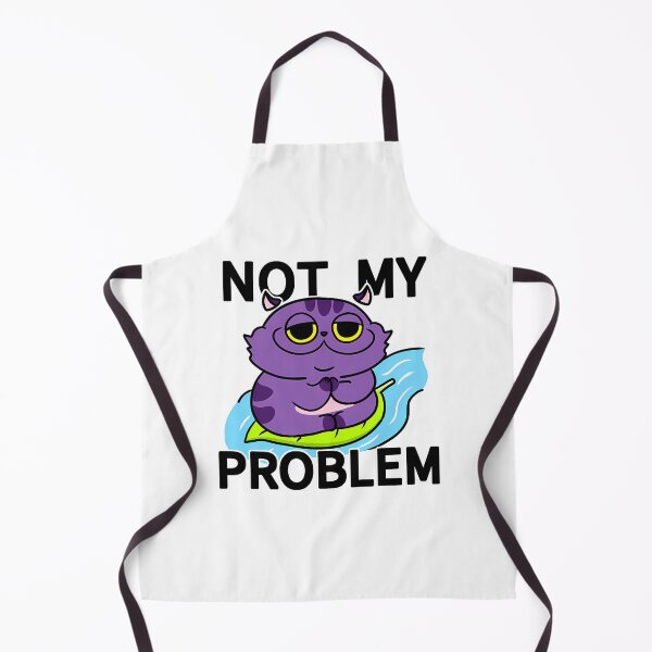 Item preview, Not My Problem Floating Cat Meme designed and sold by kidgenerationtk.