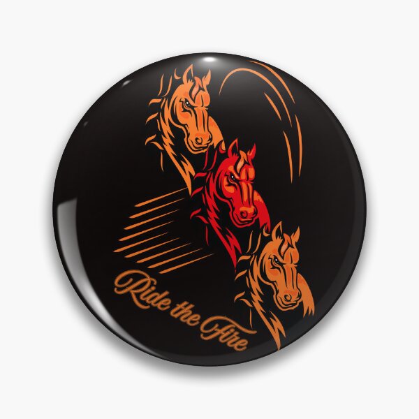 Item preview, Ride the Fire – Wild Horse Racing Design designed and sold by Tadeusz1.