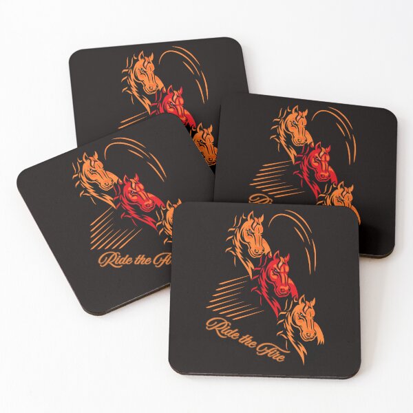 Item preview, Ride the Fire – Wild Horse Racing Design designed and sold by Tadeusz1.