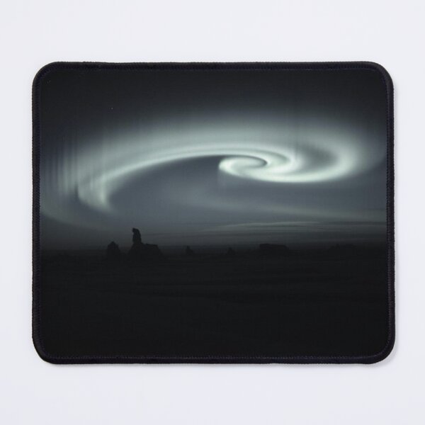 Item preview, Ethereal Spiral Aurora Vortex Over Mystic Night Landscape designed and sold by EllDAV777.