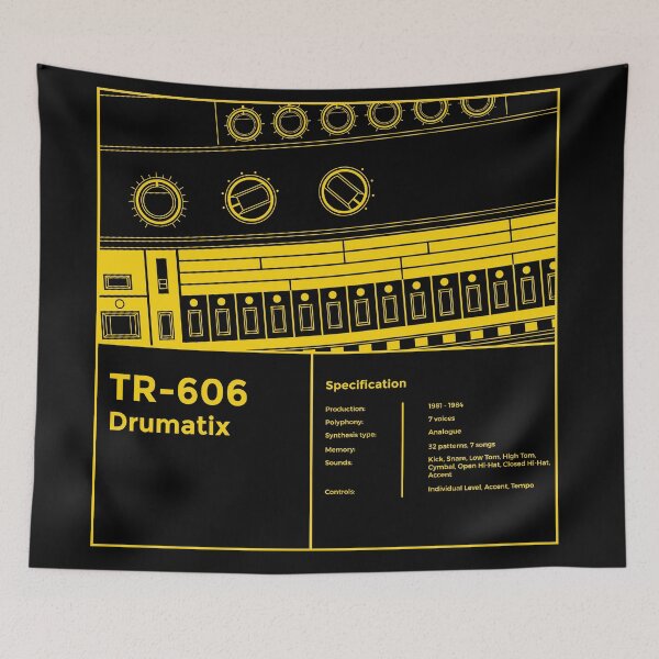 Item preview, 606 Drum Machine Acid House Techno designed and sold by AtomicMalibu.