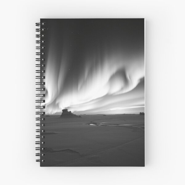 Item preview, Surreal Aurora Borealis Over Desert Badlands designed and sold by EllDAV777.