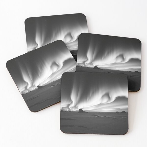 Item preview, Surreal Aurora Borealis Over Desert Badlands designed and sold by EllDAV777.