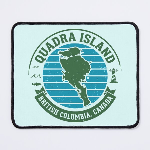 Item preview, Retro Quadra Island British Columbia Travel Badge designed and sold by Imaginationbeyond.