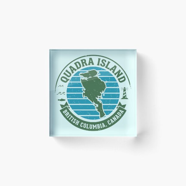 Item preview, Retro Quadra Island British Columbia Travel Badge designed and sold by Imaginationbeyond.