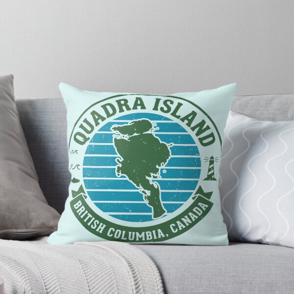Item preview, Retro Quadra Island British Columbia Travel Badge designed and sold by Imaginationbeyond.