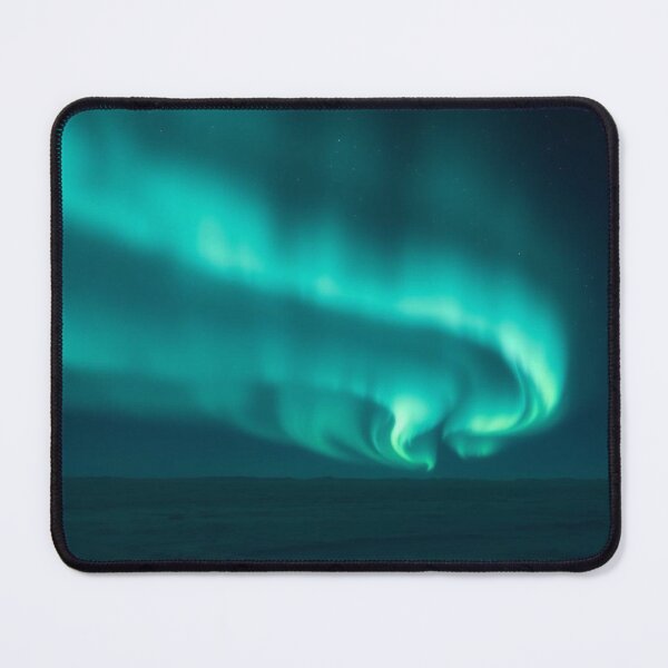 Item preview, Vibrant Aurora Borealis Over Snowy Arctic Landscape at Night designed and sold by EllDAV777.