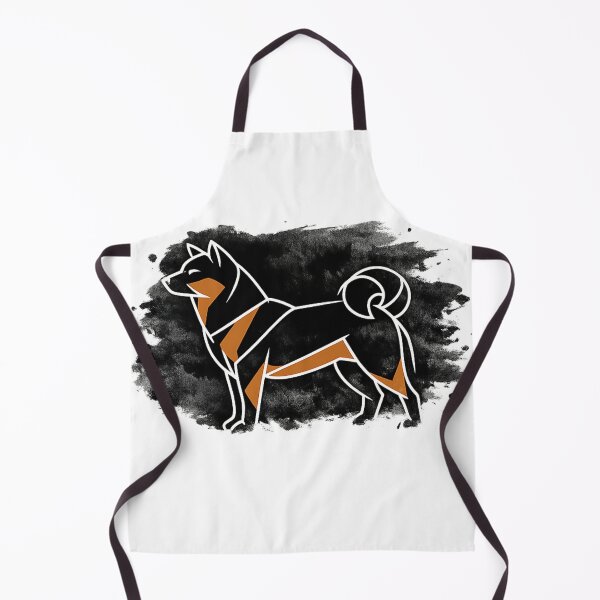 Item preview, Abstract Ink and Line Art Akita Inu designed and sold by tineldesign.