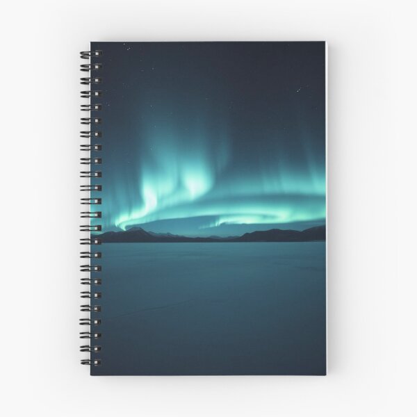 Item preview, Ethereal Northern Lights Over Arctic Frozen Landscape designed and sold by EllDAV777.
