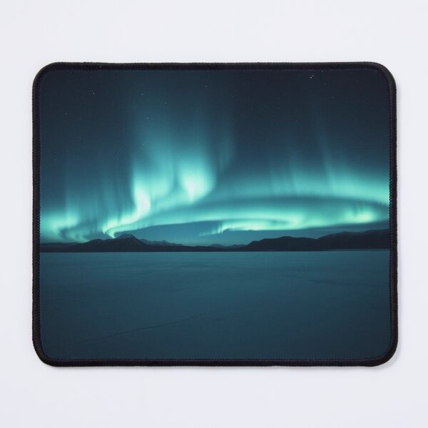 Item preview, Ethereal Northern Lights Over Arctic Frozen Landscape designed and sold by EllDAV777.