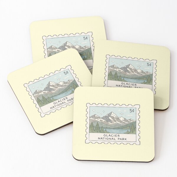 Item preview, Glacier National Park Stamp designed and sold by Aquabat25.