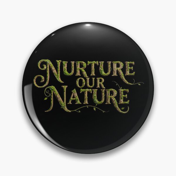 Item preview, Nature Our Nature Woodland Typography | Moss Lettering Forest Aesthetic | Eco Spiritual Botanical Art  designed and sold by H Jonas.