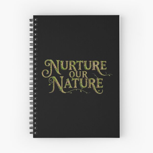 Item preview, Nature Our Nature Woodland Typography | Moss Lettering Forest Aesthetic | Eco Spiritual Botanical Art  designed and sold by H Jonas.