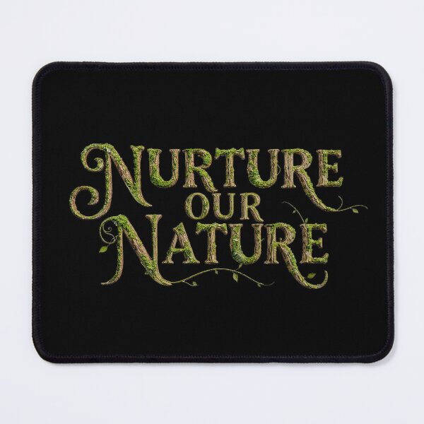 Item preview, Nature Our Nature Woodland Typography | Moss Lettering Forest Aesthetic | Eco Spiritual Botanical Art  designed and sold by H Jonas.