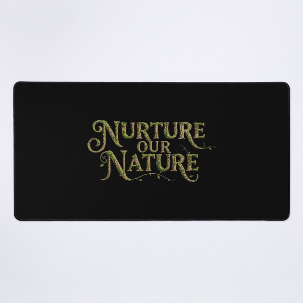 Item preview, Nature Our Nature Woodland Typography | Moss Lettering Forest Aesthetic | Eco Spiritual Botanical Art designed and sold by H Jonas.