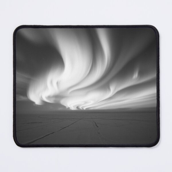 Item preview, Ethereal Northern Lights Over Cracked Arctic Ice | Monochrome Aurora Borealis designed and sold by EllDAV777.