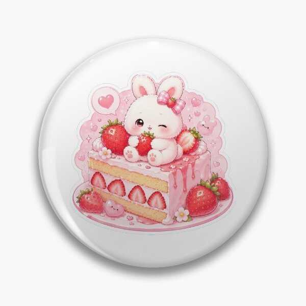 Item preview, Strawberry Shortcake Bunny Sticker designed and sold by blossomfun.