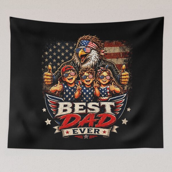 Item preview, Best DAD Ever 4th of July America US Patriotic Eagle 250 USA designed and sold by BlightedArt.