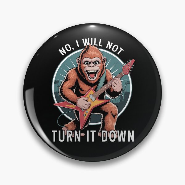 Item preview, No I Will Not Turn It Down Funny Guitar Lover Gift Rock Music designed and sold by Say It With Ink.