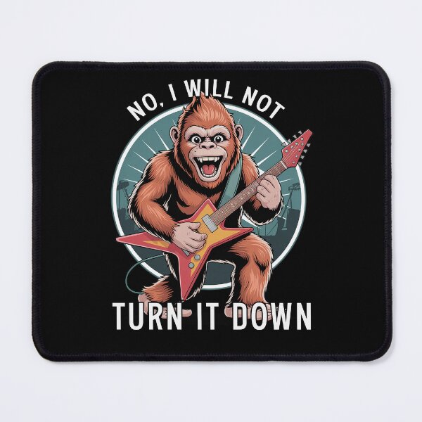 Item preview, No I Will Not Turn It Down Funny Guitar Lover Gift Rock Music designed and sold by Say It With Ink.