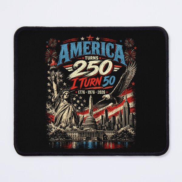 Item preview, America Turns 250 I Turn 50 Years Born 1976 Patriotic designed and sold by BlightedArt.